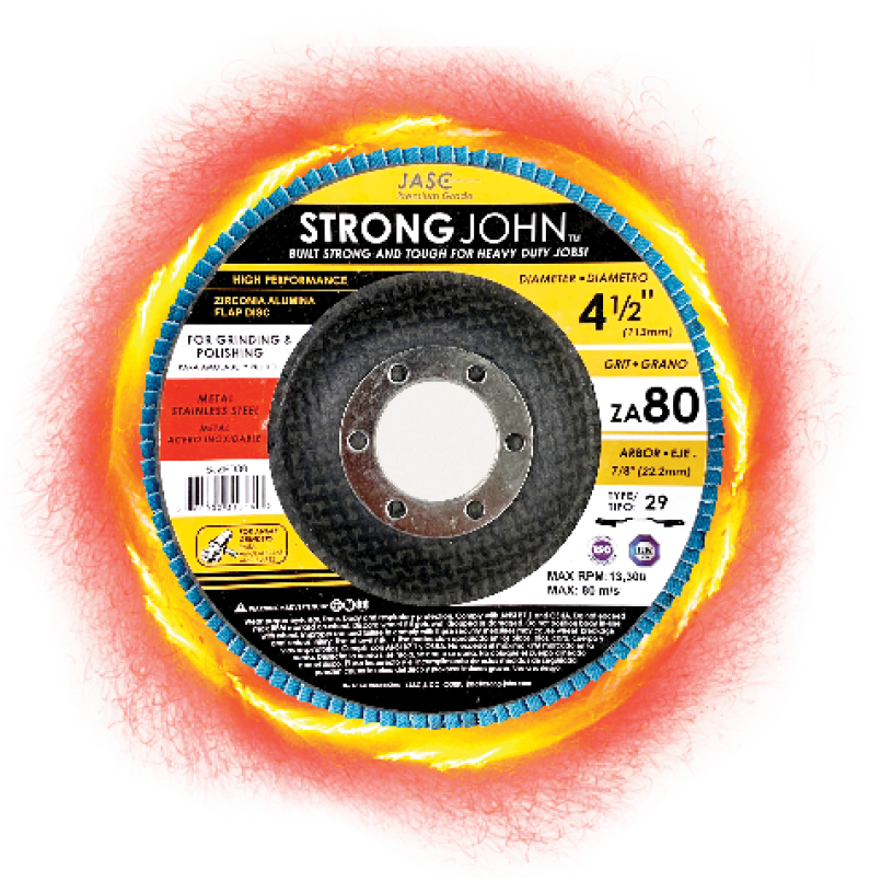 4½’’ FLAP DISCS - 80 GRIT